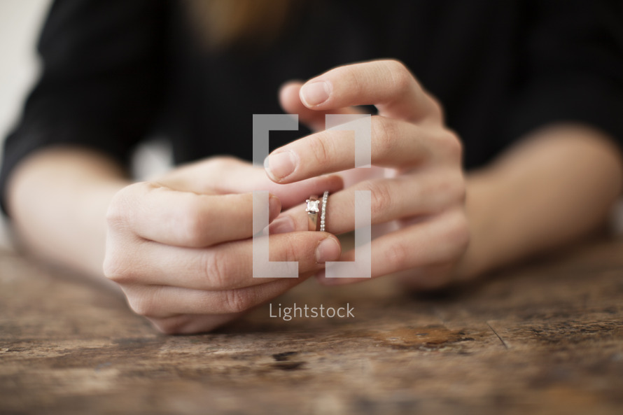 playing with wedding ring